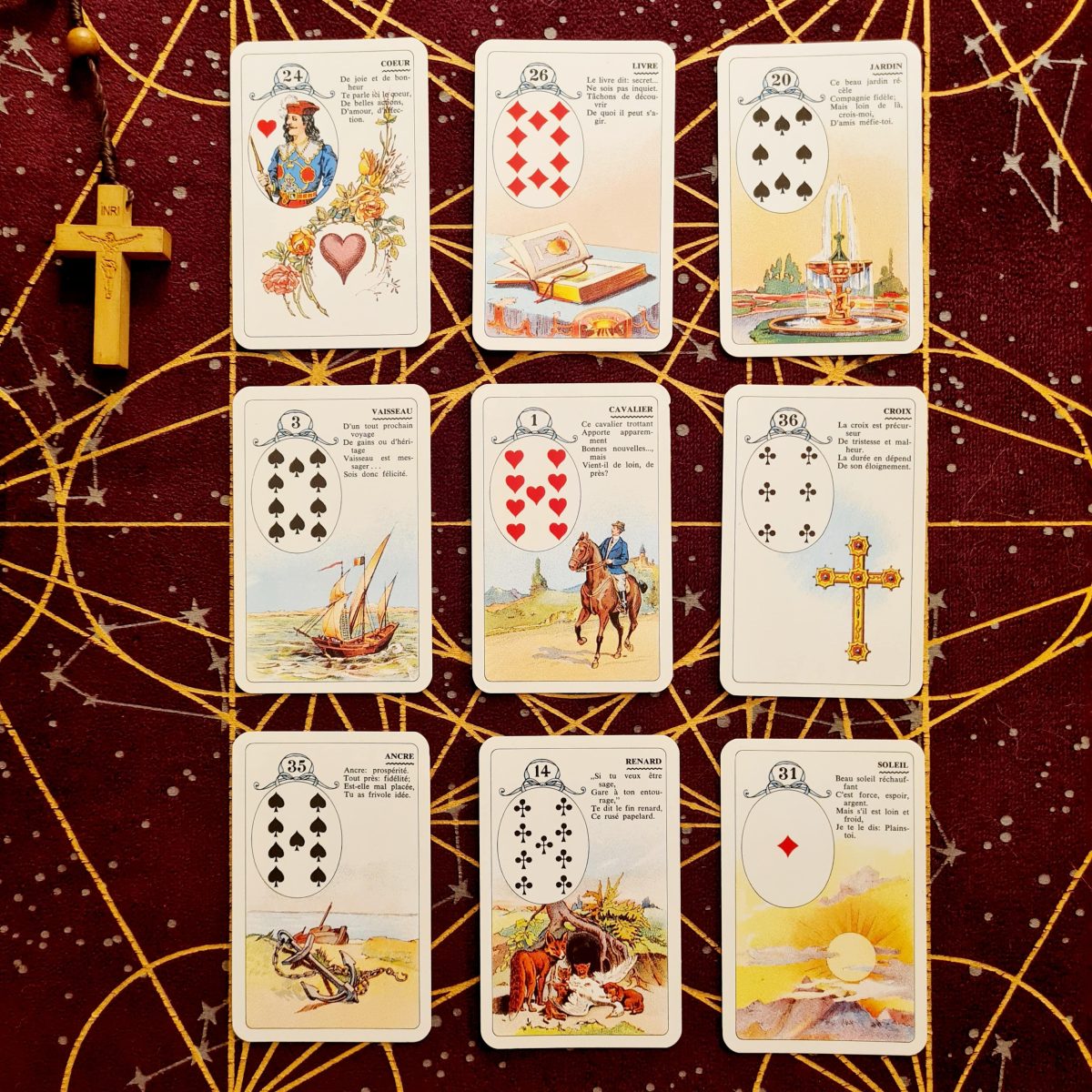 Le petit Lenormand Significations et interprétations des 36 cartes du