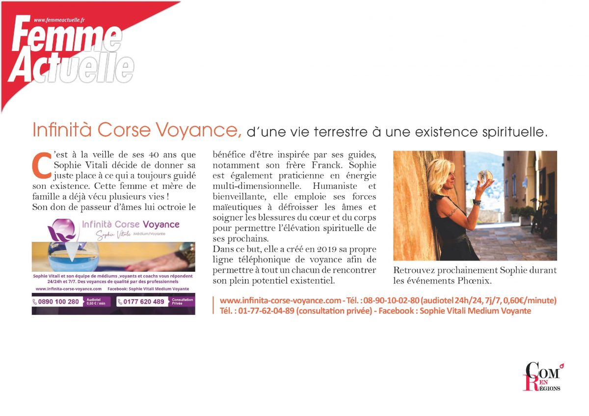 Sophie Vitali / Femme Actuelle Sophie Vitali / Femme Actuelle