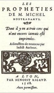 Les Prophéties. Édition de 1568.