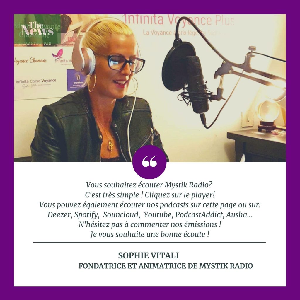 Sophie Vitali animatrice radio et créatrice de Mystik Radio