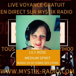 Live voyance gratuit avec Lily Rose de Onfintà Corse Voyance en direct sur Mystik Radio Live voyance gratuit avec Lily Rose de Onfintà Corse Voyance en direct sur Mystik Radio