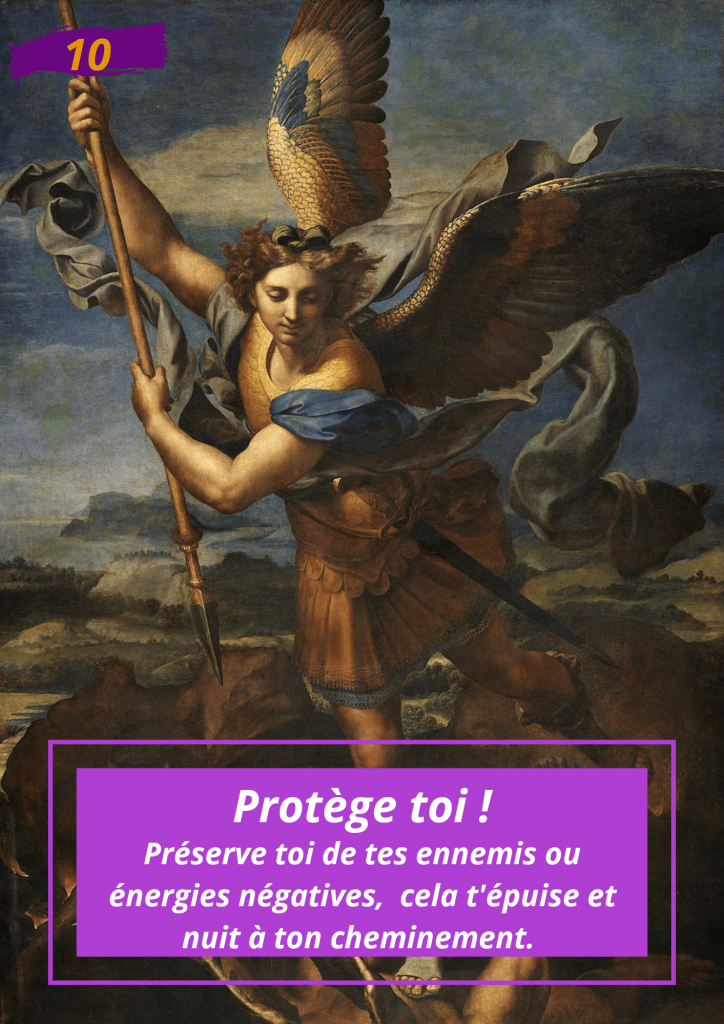 Oracle Le messager spirituel : Carte N°10 : Protège toi