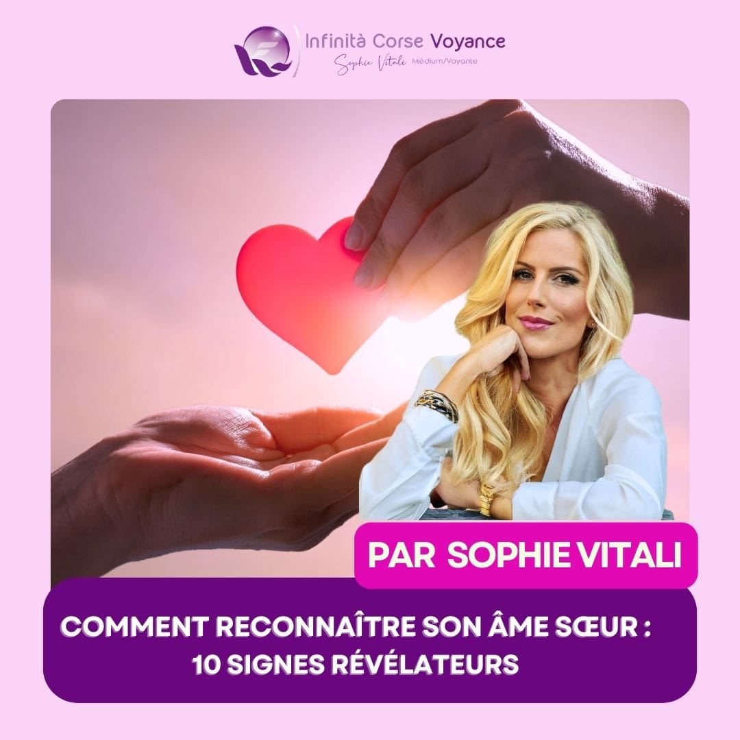 Comment reconnaître son âme sœur : 10 signes révélateurs par Sophie Vitali célèbre médium et experte en relation de couple