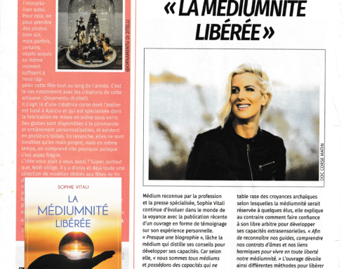 Femina Magazine Versant Corse : Sophie Vitali “La médiumnité libérée”