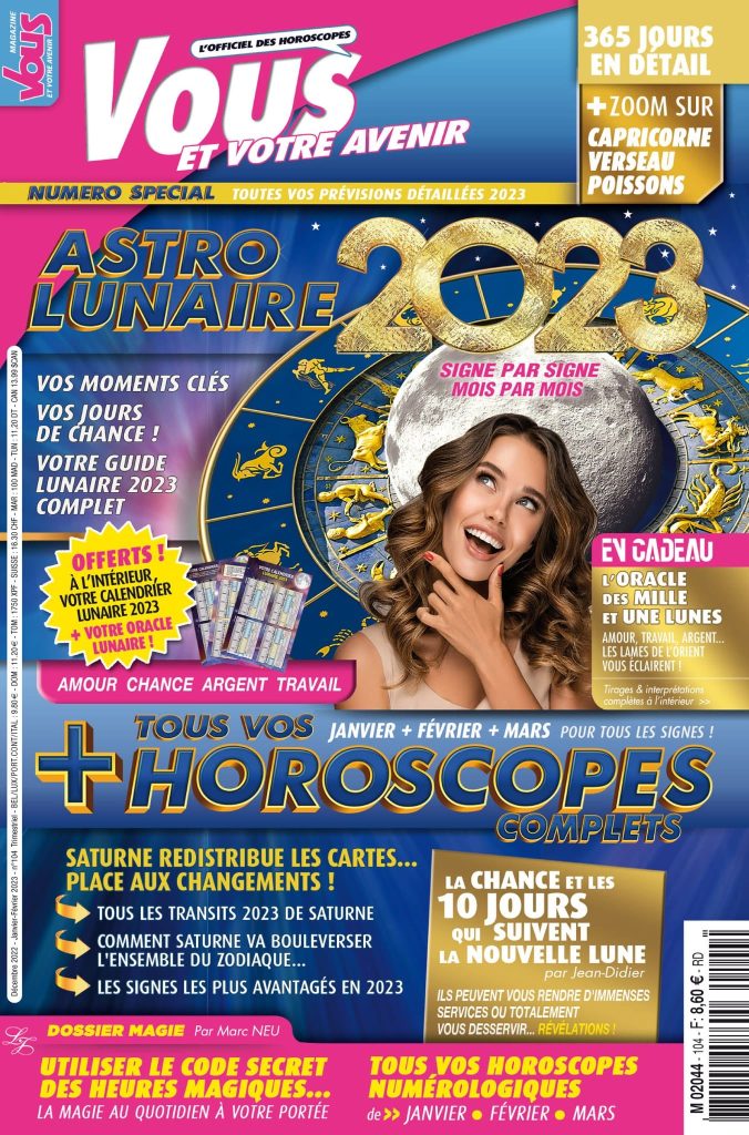Vous et votre avenir Magzine spécial astro lunaire avec l'article de Sophie Vitali : La civilisation Maya et la magie des astres.