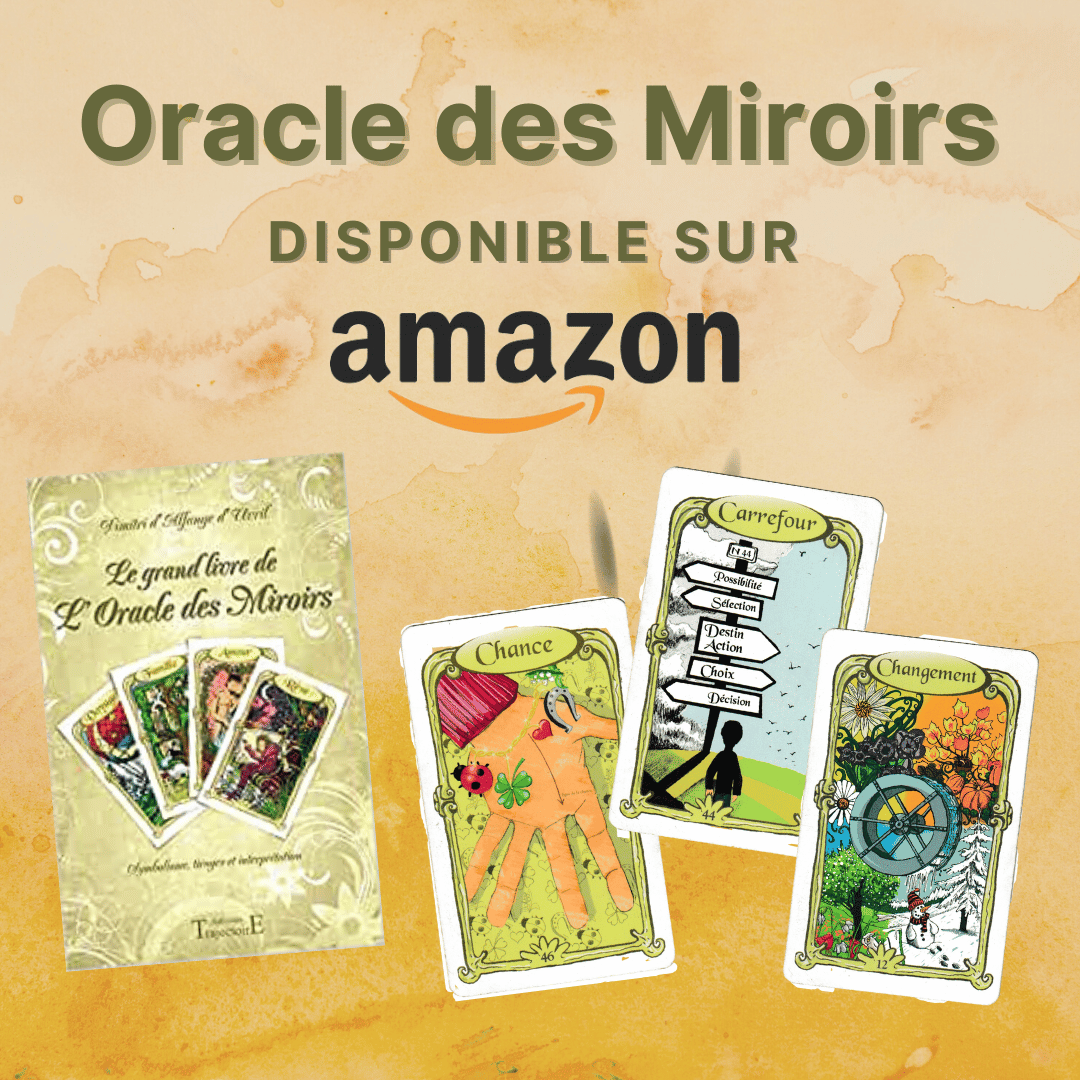 L'Oracle des Miroirs disponible sur Amazon - Voyance et guidance médiumnique sérieuse, fiable et de qualité avec ce jeu divinatoire.