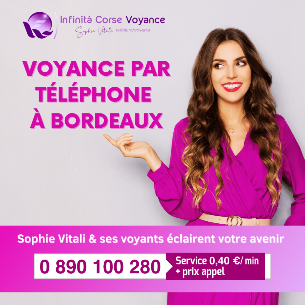 Voyance à Bordeaux - Sophie Vitali : Voyance audiotel sérieuse et de qualité à prix discount (pas cher).