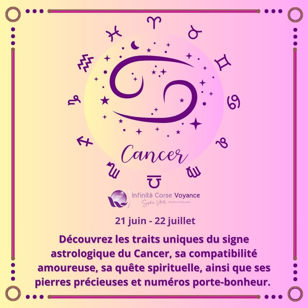 Signe astrologique du Cancer : Traits de caractère, compatibilité amoureuse et spiritualité