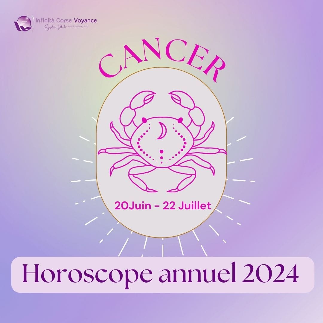 Horoscope Cancer 2024 : compatibilité amoureuse, travail, argent & santé