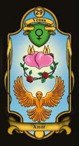 La carte Amor de l'Oracle Belline Astrologique de Marc Neu