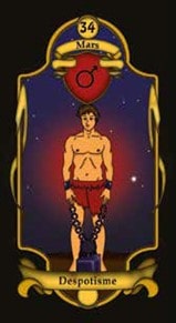 La carte Despotisme de l'Oracle Belline Astrologique de Marc Neu