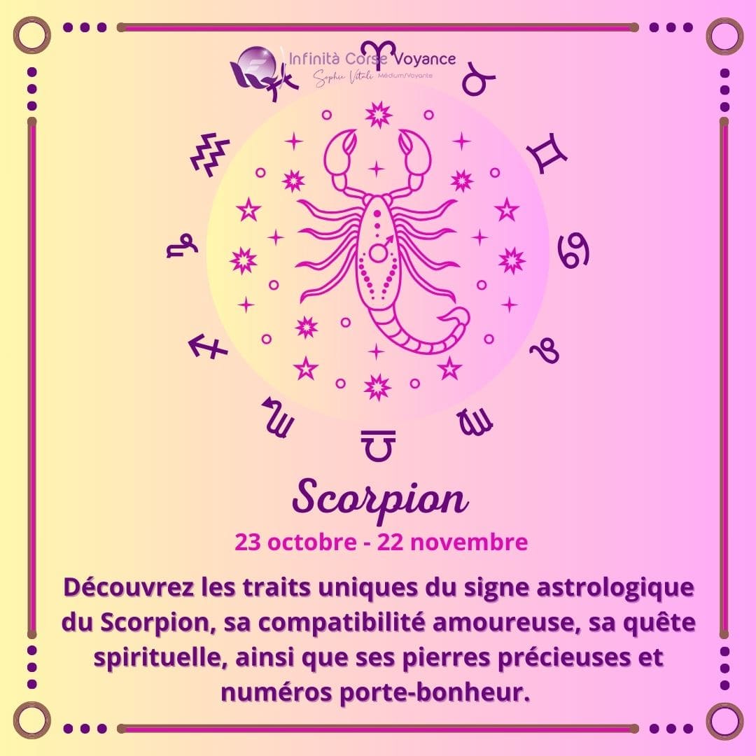 Signe astrologique du Scorpion : traits de caractère, compatibilité amoureuse et spiritualité