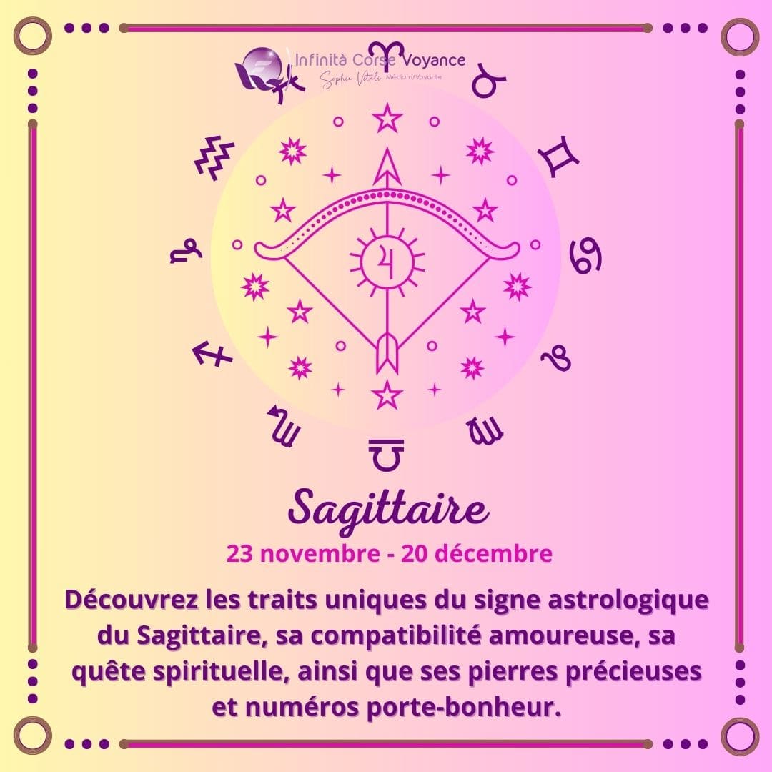 Signe astrologique du Sagittaire : traits de caractère, compatibilité amoureuse et spiritualité