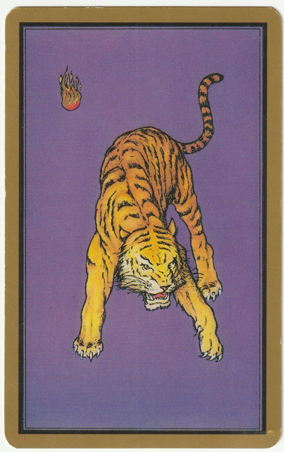 Tarot Persan Indira Le tigre et son interprétation dans un tirage sentimental, professionnel, santé et spirituel