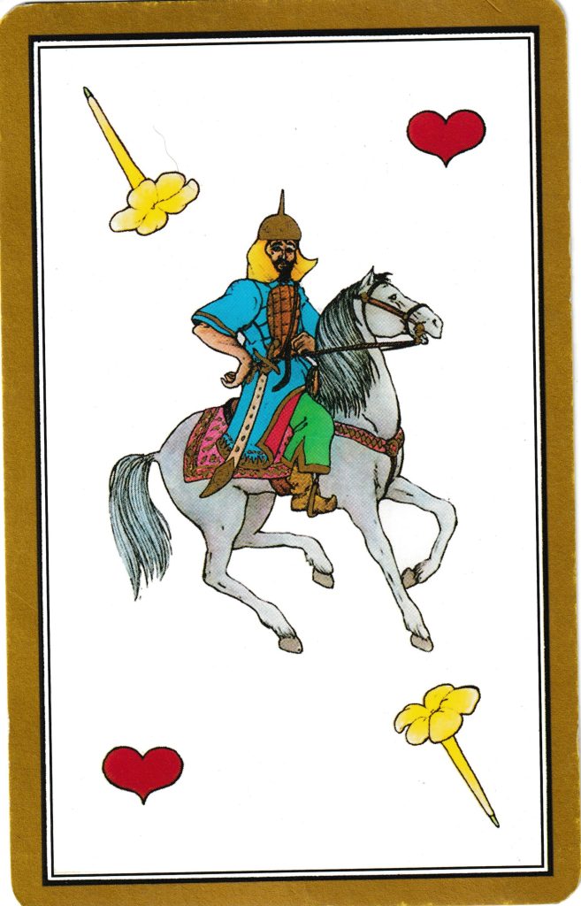 Tarot Persan de Madame Indira : le Cavalier de Cœur, signification et interprétation complète de la carte