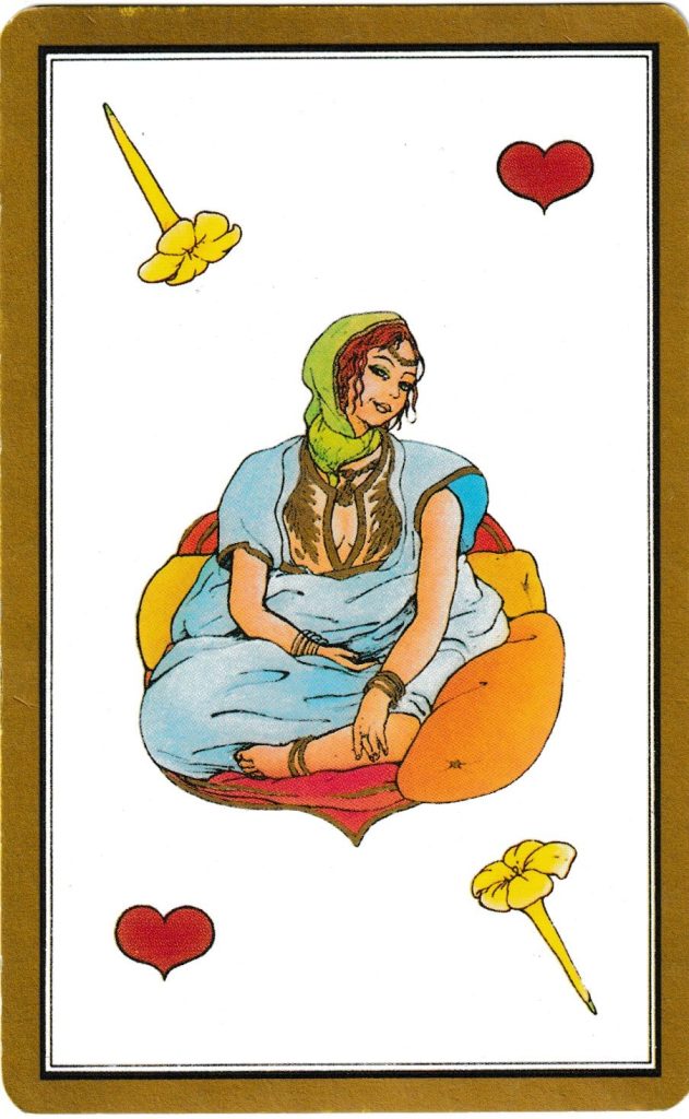 Tarot Persan de Madame Indira : la Reine de Cœur, signification et interprétation complète de la carte