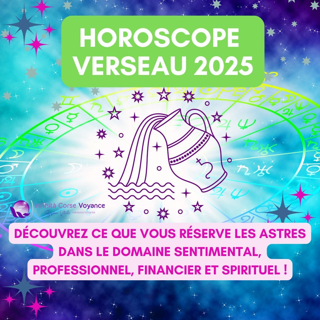 Horoscope Verseau 2025 gratuit, complet et détaillé - Prévisions astrologiques sérieuses pour le signe astrologique du Verseau avec Sophie Vitali célèbre médium/voyante et son équipe d'astrologues qualifiés