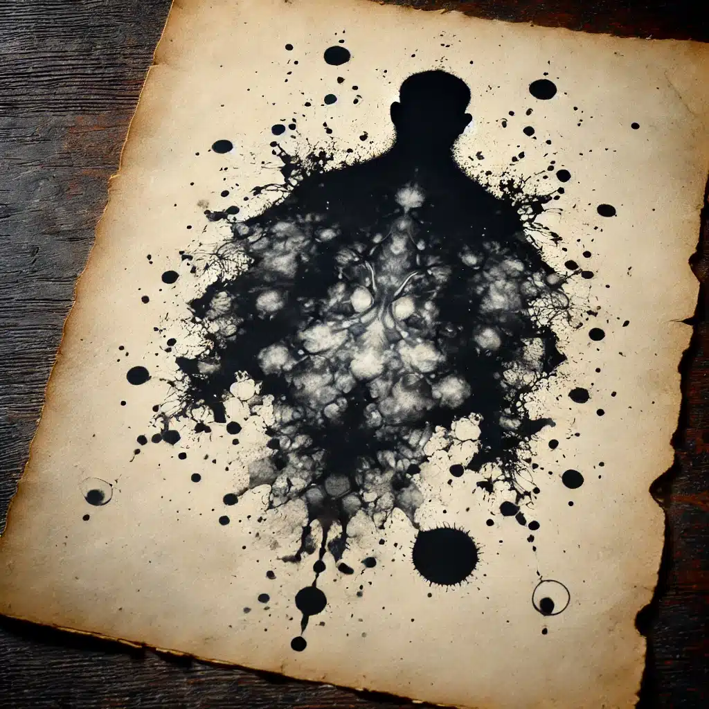 Interprétation des silhouettes humaines en encromancie – Lecture divinatoire des taches d’encre. Interprétation des silhouettes humaines en encromancie – Lecture divinatoire des taches d’encre.
