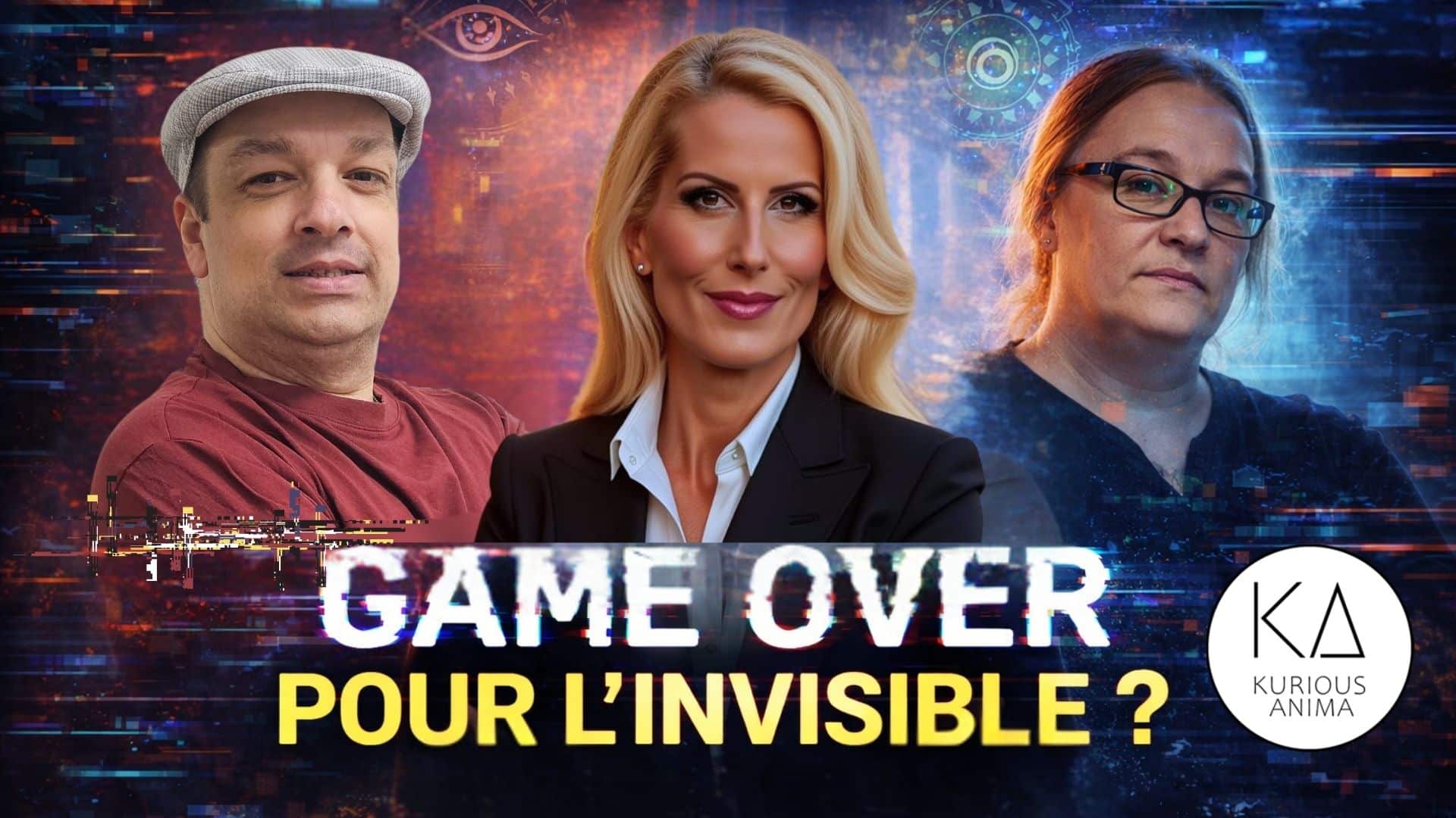 Visuel de l’émission Game Over pour l’invisible ?, animée par Sophie Vitali avec Didier Santiago et Gwenael Letourneur