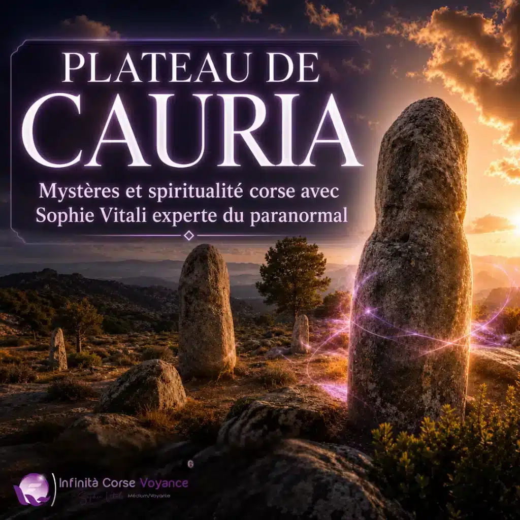 Menhirs du plateau de Cauria près de Sartène, site corse étudié par Sophie Vitali pour ses mystères et sa dimension spirituelle