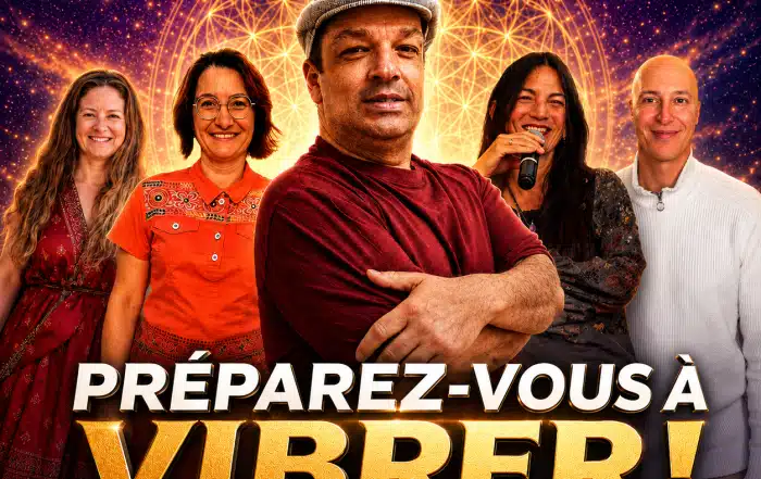 Affiche de Terre Émergente 2, événement spirituel près d’Aix-en-Provence avec Didier Santiago, Sandrine Buzin, Philippe Gilbert, Martine Isadora, Nicolaïaa et Surya