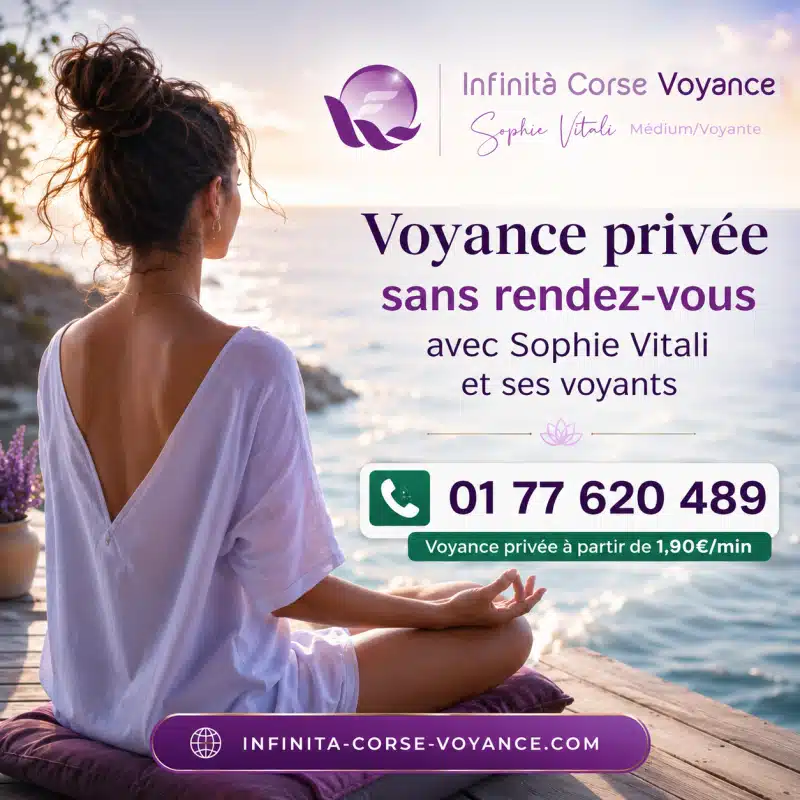 Médium en ligne sérieux avec Infinità Corse Voyance et Sophie Vitali : consultation par téléphone, tchat ou mail avec un vrai médium
