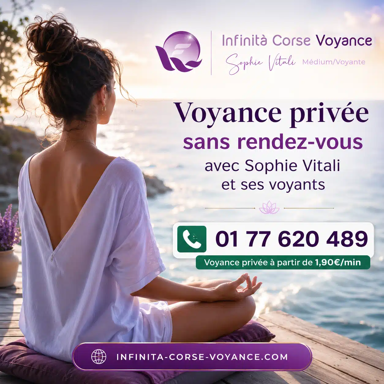 Voyance en ligne sérieuse et fiable avec Sophie Vitali médium