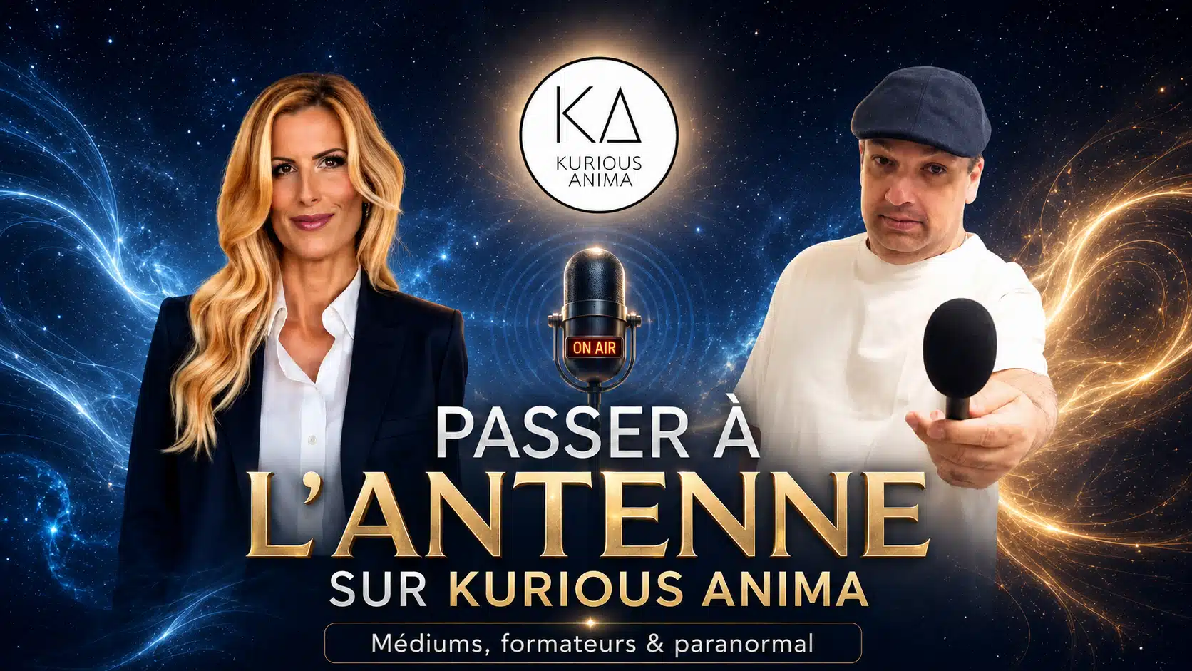 Passer à l’antenne sur Kurious Anima avec Sophie Vitali et Didier Santiago pour présenter une activité de médium, formateur ou expert du paranormal.