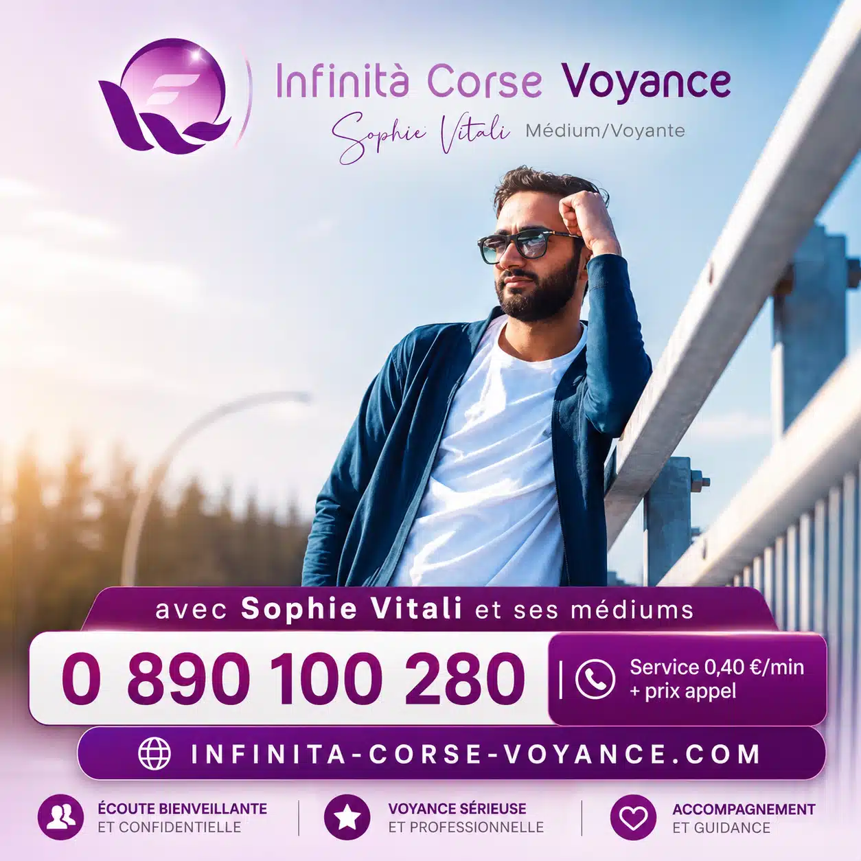 Voyance sans inscription par audiotel sans CB avec Sophie Vitali et ses médiums au 0890 100 280