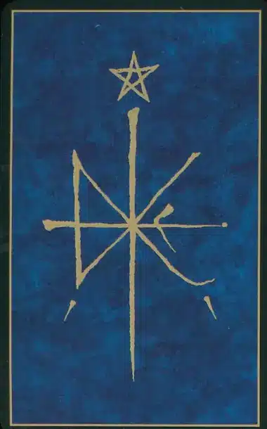 Dos des cartes de l’Oracle de la Triade