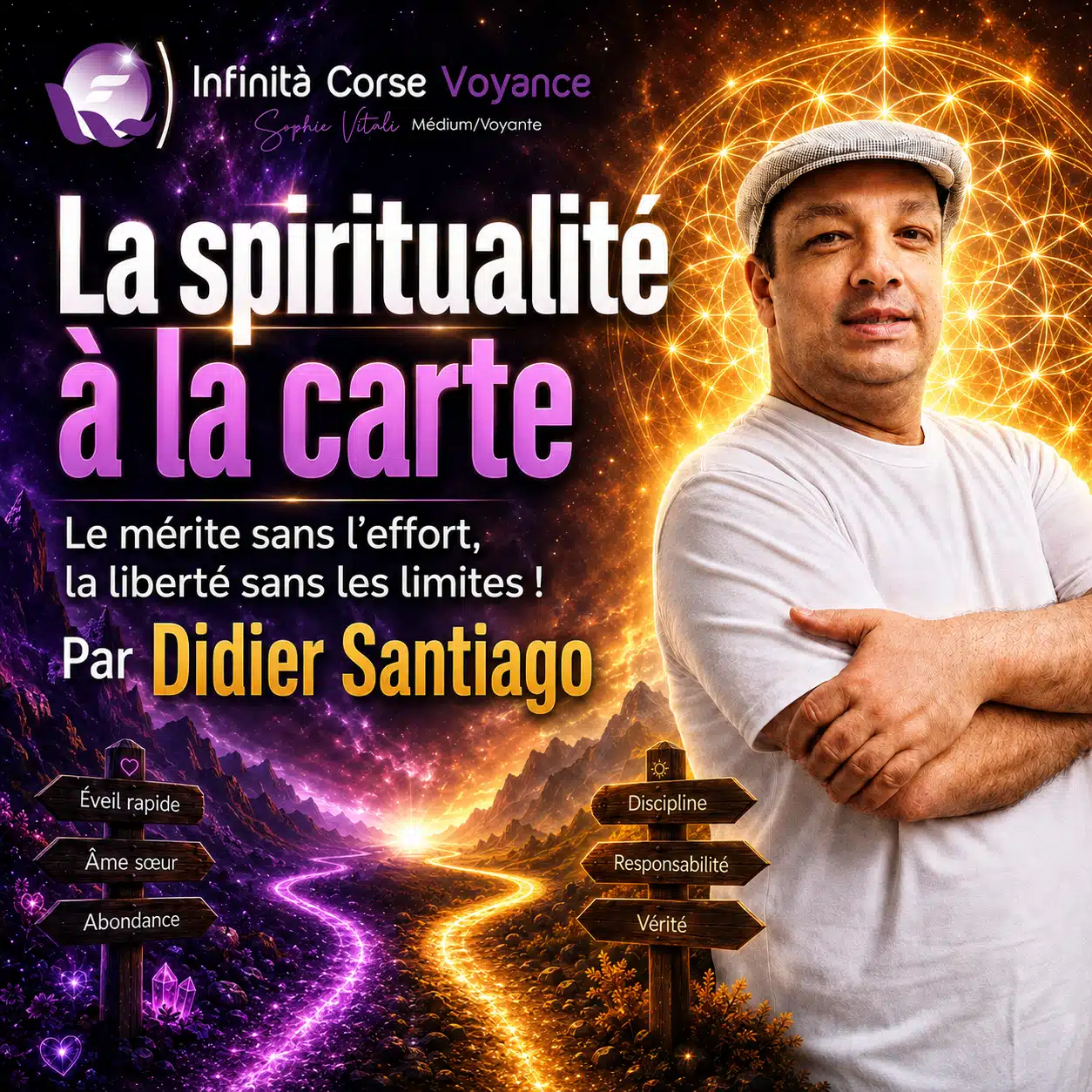 Didier Santiago illustre la spiritualité à la carte, entre éveil rapide, abondance, discipline, responsabilité et vérité.