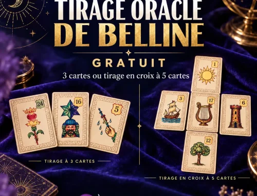 Tirage Oracle de Belline gratuit : 3 cartes ou tirage en croix à 5 cartes
