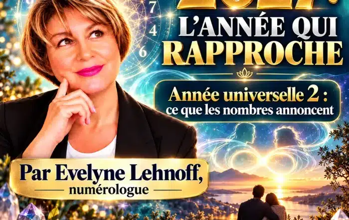 Numérologie 2027, l’année qui rapproche : Evelyne Lehnoff, numérologue, présente l’année universelle 2 et ce que les nombres annoncent
