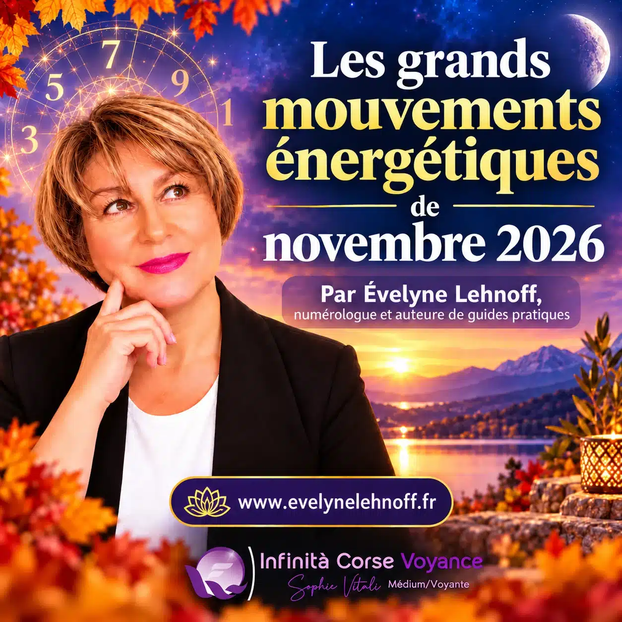 Numérologie novembre 2026 : les grands mouvements énergétiques du mois universel 3 par Evelyne Lehnoff, numérologue et auteure