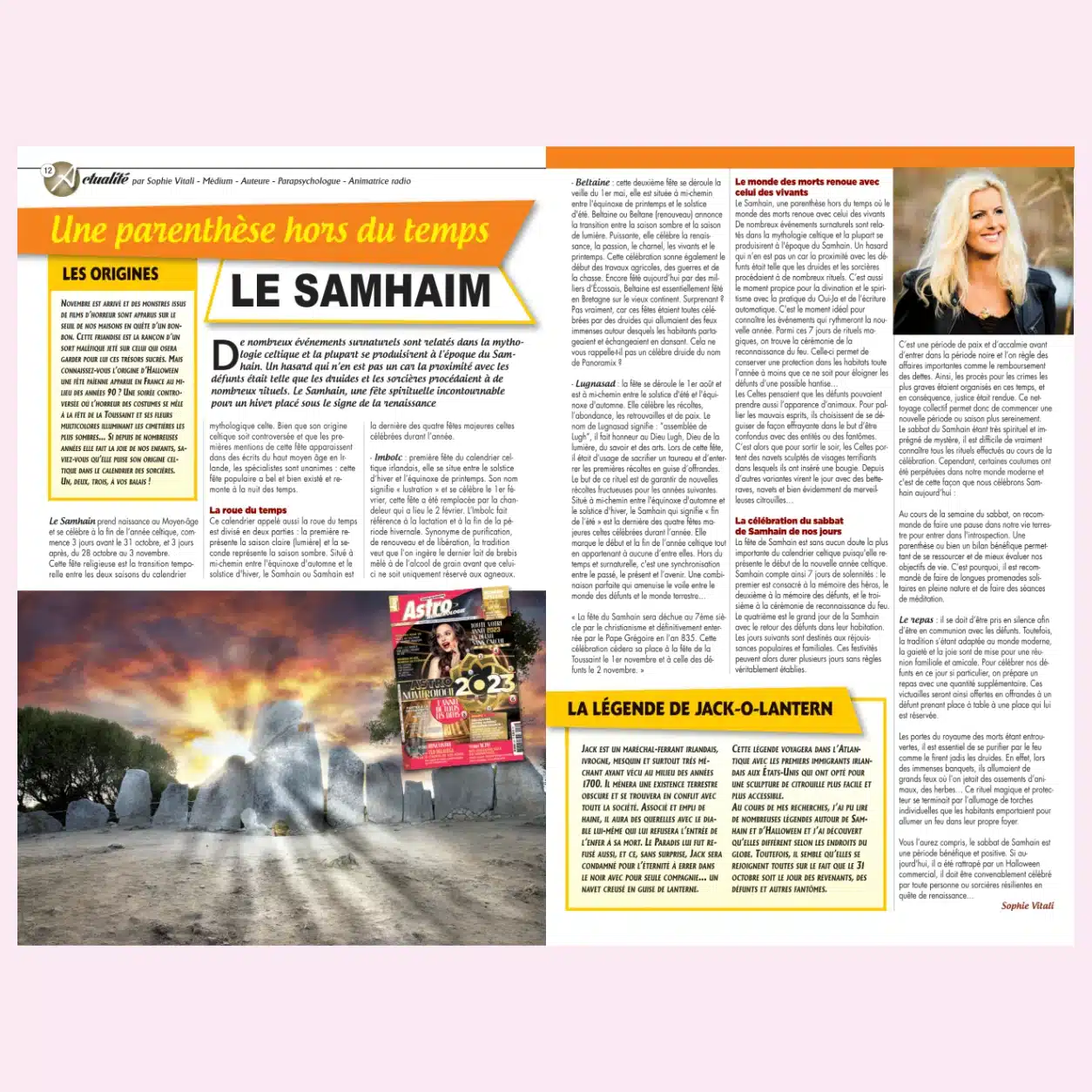 Samhain, nuit du 31 octobre, et la légende de Jack O’Lantern selon Sophie Vitali